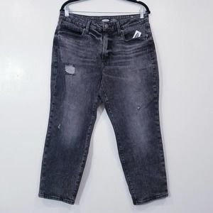 Old Navy Jeans O.G Straight High Rise In BlackBerry